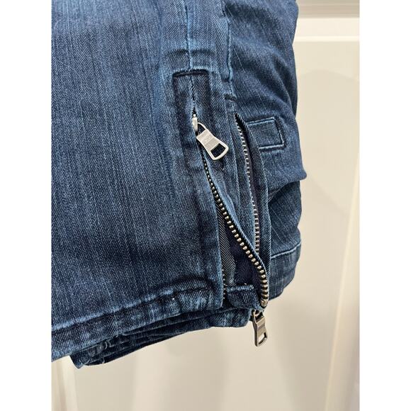 Buffalo David Bitton Women’s Giselle Cargo Jeans Blue Stretch Skinny Size 26 - Picture 9 of 9